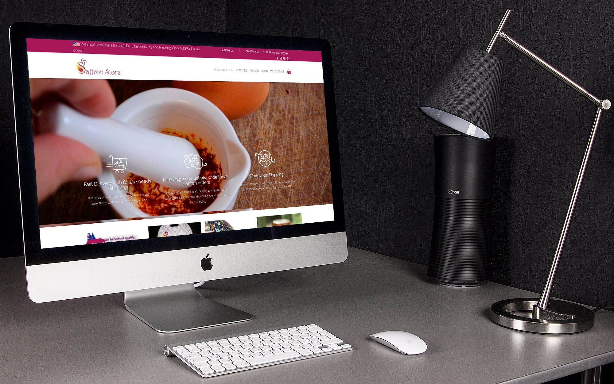 Saffron Store’s Website main image