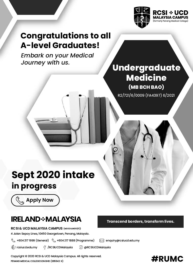 RCSI & UCD Malaysia Campus newspaper design