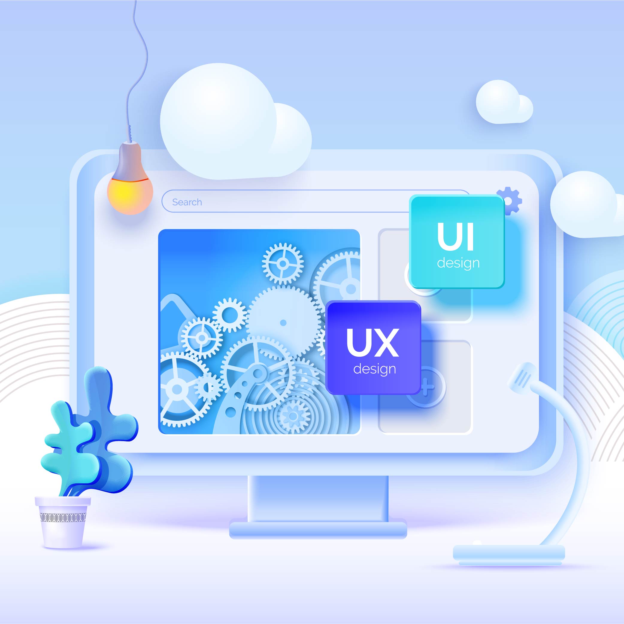 UI and UX design
