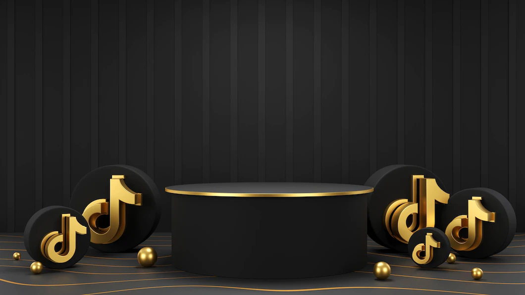 elegant-black-gold-podium-with-tiktok-logos-3d-render-design-asset_634252-101