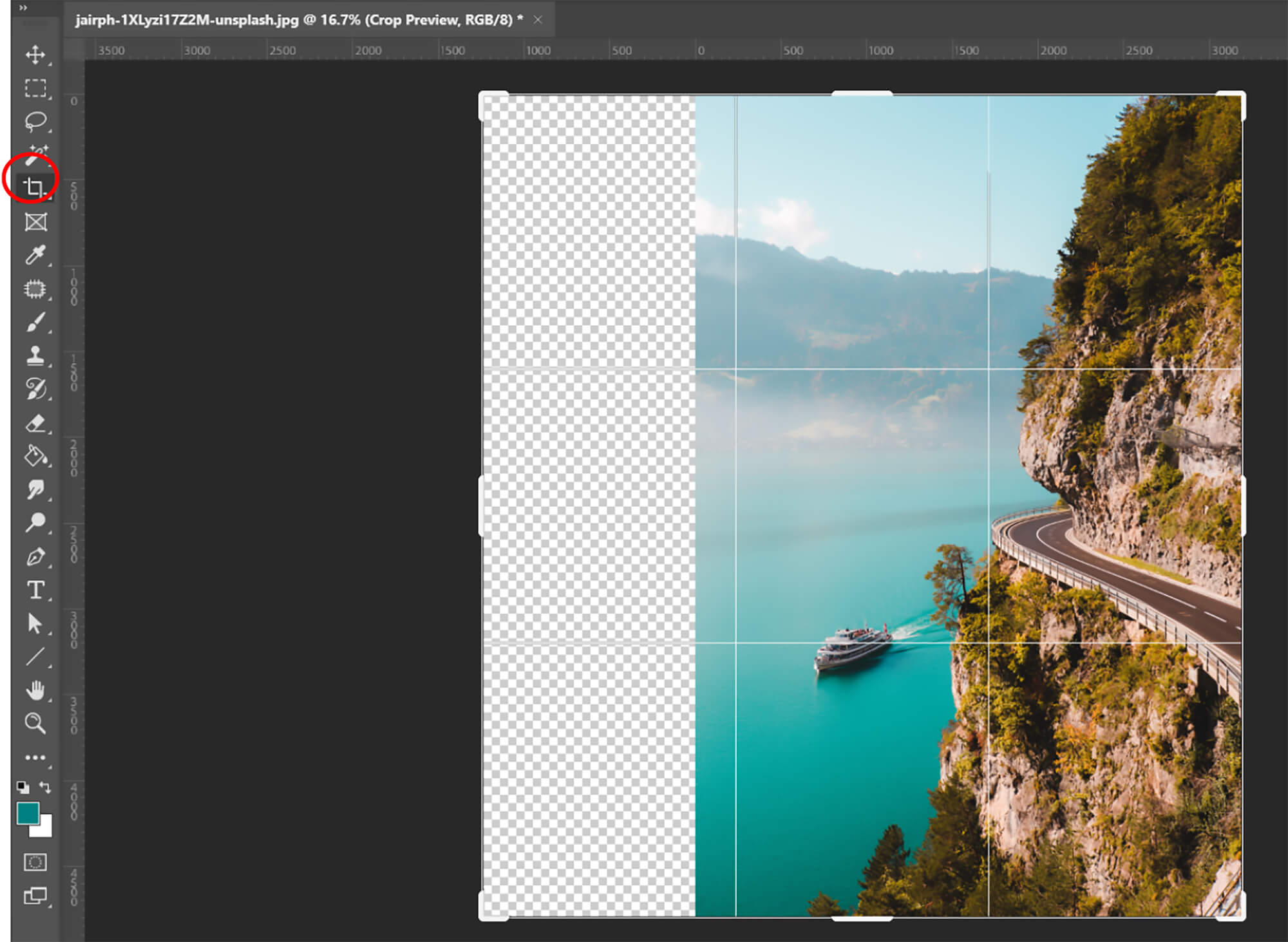 Editing Image of a scenery