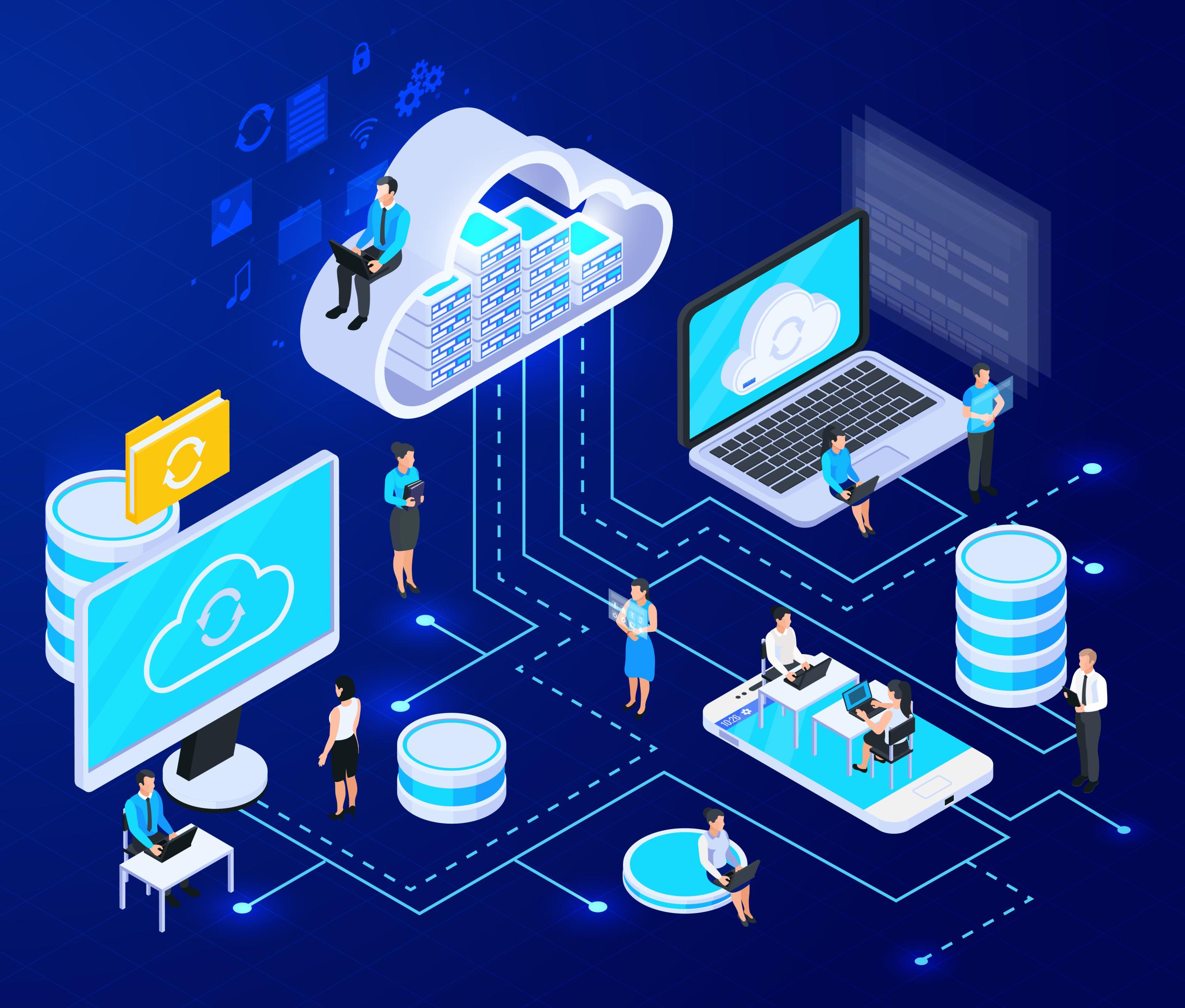 cloud storage illustration