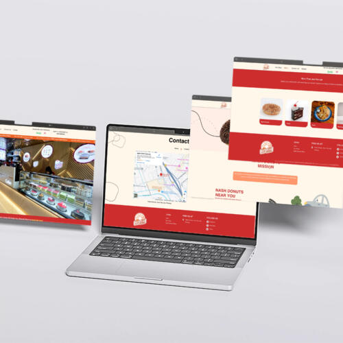 Website Design & Development for a Donut & Dessert Cafe